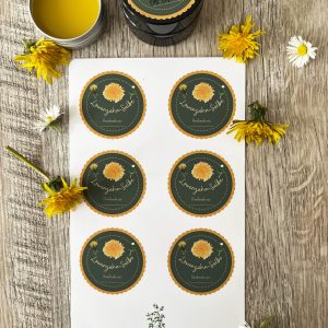 Löwenzahn-Salbe Etiketten | Sticker Sheet