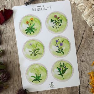 Meine wilden Kräuter | Sticker-Sheet