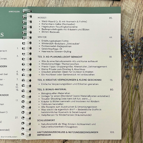 Praxis-Guide Naturkosmetik mit Kindern - Ringbuch + Ebook Bundle – Bild 3