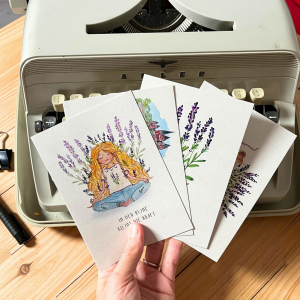 Postkartenset Lavendel
