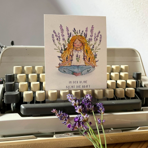 Lavendel-Postkarten-Set – Aquarelle voller Sommerduft & Heimatliebe